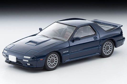 Mô hình xe Tomyca Limited Vintage TLV 1:64 Mazda Savanna RX-7 GT-X (navy) 1990 model | LV-N192g