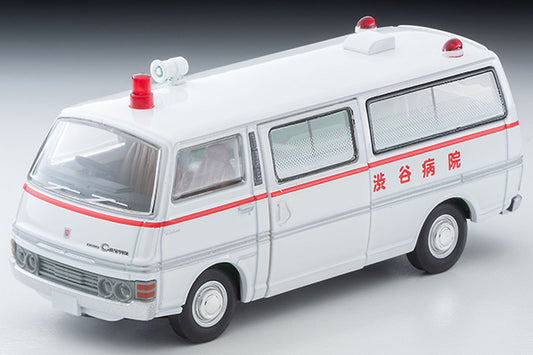 Mô hình xe Tomyca Limited Vintage TLV 1:64 Metropolis 01 Nissan Caravan Ambulance (Shibuya Hospital) Metropolis PARTIII Episode 7 "Runway of Escape" | LV-N19880-na
