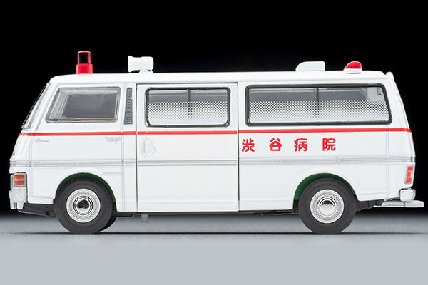 Mô hình xe Tomyca Limited Vintage TLV 1:64 Metropolis 01 Nissan Caravan Ambulance (Shibuya Hospital) Metropolis PARTIII Episode 7 "Runway of Escape" | LV-N19880-na