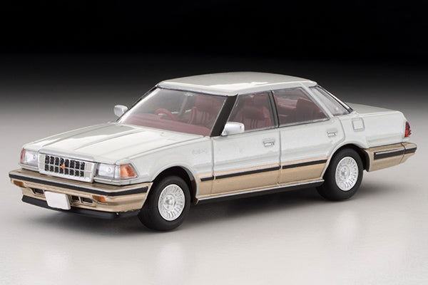 Mô hình xe Tomyca Limited Vintage TLV 1:64 Toyota Crown 3.0 Royal Saloon G 85 model (Pearl) | LV-N199a