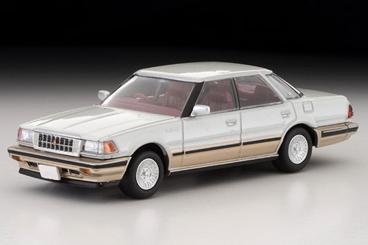 Mô hình xe Tomyca Limited Vintage TLV 1:64 Toyota Crown 3.0 Royal Saloon G 85 model (Pearl) | LV-N199a