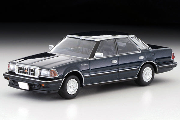 Mô hình xe Tomyca Limited Vintage TLV 1:64 Toyota Crown 3.0 Royal Saloon G 1985 model (navy) | LV-N199b