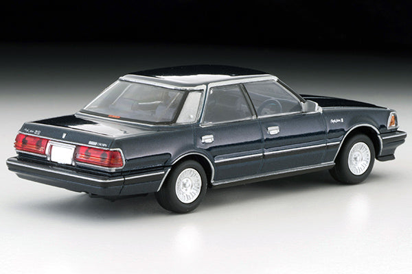 Mô hình xe Tomyca Limited Vintage TLV 1:64 Toyota Crown 3.0 Royal Saloon G 1985 model (navy) | LV-N199b