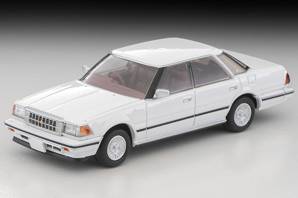 Mô hình xe Tomyca Limited Vintage TLV 1:64 Toyota Crown Hardtop 3.0 Royal Saloon G (white) 1985 model | LV-N199c