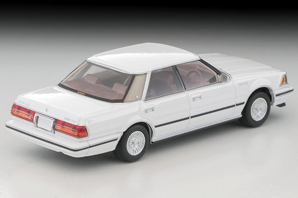 Mô hình xe Tomyca Limited Vintage TLV 1:64 Toyota Crown Hardtop 3.0 Royal Saloon G (white) 1985 model | LV-N199c
