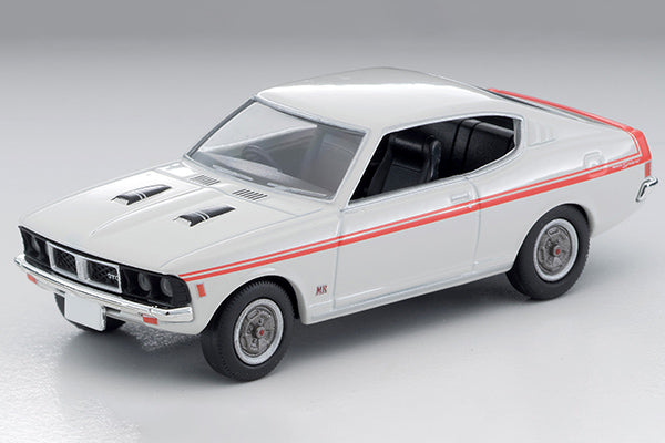 Mô hình xe Tomyca Limited Vintage TLV 1:64 Mitsubishi Colt Galant GTO MR 1971 model (white) | LV-N204c
