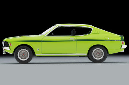 Mô hình xe Tomyca Limited Vintage TLV 1:64 Mitsubishi Colt Galant GTO MR 1970 model (yellow green) | LV-N204d