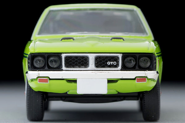 Mô hình xe Tomyca Limited Vintage TLV 1:64 Mitsubishi Colt Galant GTO MR 1970 model (yellow green) | LV-N204d