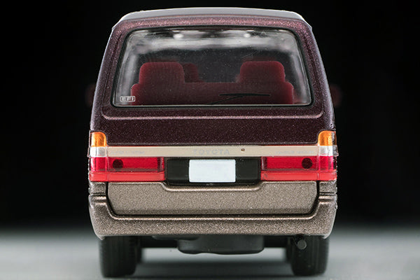 Mô hình xe Tomyca Limited Vintage TLV 1:64 Toyota Hiace Wagon Super Custom 1992 Model (Dark Red/Brown) | LV-N208b