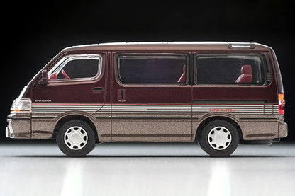 Mô hình xe Tomyca Limited Vintage TLV 1:64 Toyota Hiace Wagon Super Custom 1992 Model (Dark Red/Brown) | LV-N208b