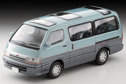 Mô hình xe Tomyca Limited Vintage TLV 1:64 Toyota Hiace Wagon Super Custom (light blue/navy) | LV-N208c