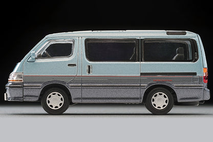 Mô hình xe Tomyca Limited Vintage TLV 1:64 Toyota Hiace Wagon Super Custom (light blue/navy) | LV-N208c