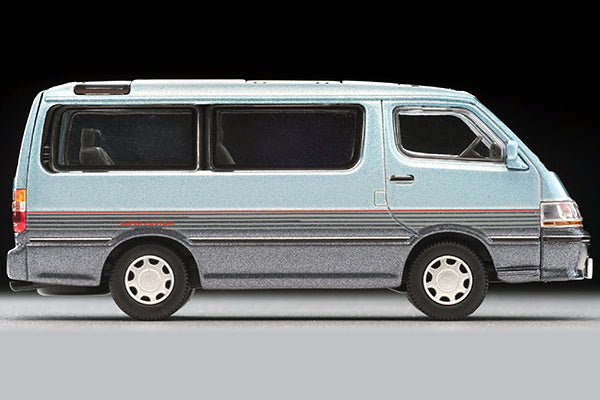 Mô hình xe Tomyca Limited Vintage TLV 1:64 Toyota Hiace Wagon Super Custom (light blue/navy) | LV-N208c