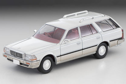 Mô hình xe Tomyca Limited Vintage TLV 1:64 Nissan Cedric Wagon V20E SGL Limited (white/silver) | LV-N209a
