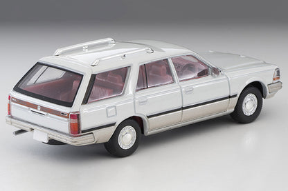 Mô hình xe Tomyca Limited Vintage TLV 1:64 Nissan Cedric Wagon V20E SGL Limited (white/silver) | LV-N209a