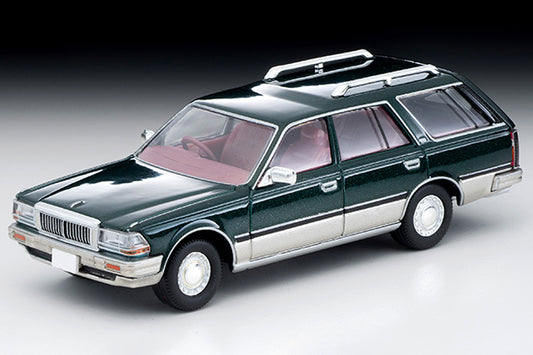 Mô hình xe Tomyca Limited Vintage TLV 1:64 Nissan Cedric Wagon V20E SGL Limited (green/silver) | LV-N209b