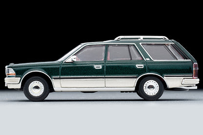 Mô hình xe Tomyca Limited Vintage TLV 1:64 Nissan Cedric Wagon V20E SGL Limited (green/silver) | LV-N209b