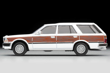 Mô hình xe Tomyca Limited Vintage TLV 1:64 Nissan Cedric Wagon V20E GL Custom Specification (White/Wood Grain) | LV-N209c