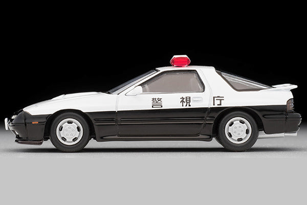 Mô hình xe Tomyca Limited Vintage TLV 1:64 Mazda Savanna RX-7 Patrol Car (Metropolitan Police Department) | LV-N214a