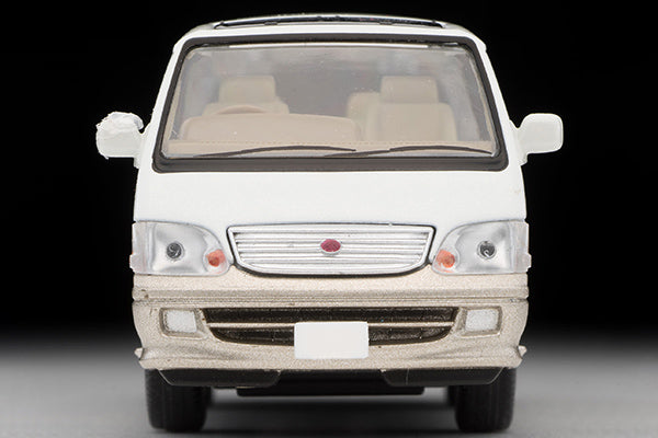 Mô hình xe Tomyca Limited Vintage TLV 1:64 Toyota Hiace Wagon Living Saloon EX 2002 model (white/beige) | LV-N216a