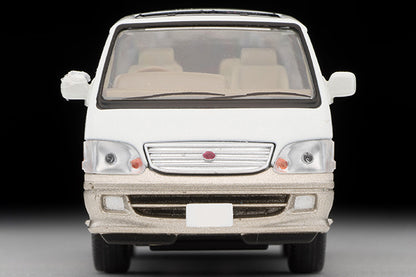 Mô hình xe Tomyca Limited Vintage TLV 1:64 Toyota Hiace Wagon Living Saloon EX 2002 model (white/beige) | LV-N216a