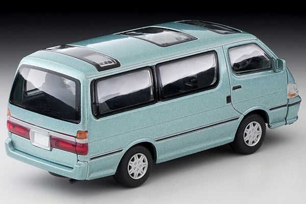 Mô hình xe Tomyca Limited Vintage TLV 1:64 Toyota Hiace Wagon Super Custom G 2002 model (light green) | LV-N216b