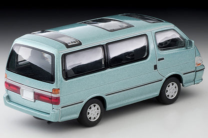 Mô hình xe Tomyca Limited Vintage TLV 1:64 Toyota Hiace Wagon Super Custom G 2002 model (light green) | LV-N216b
