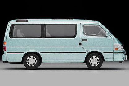 Mô hình xe Tomyca Limited Vintage TLV 1:64 Toyota Hiace Wagon Super Custom G 2002 model (light green) | LV-N216b