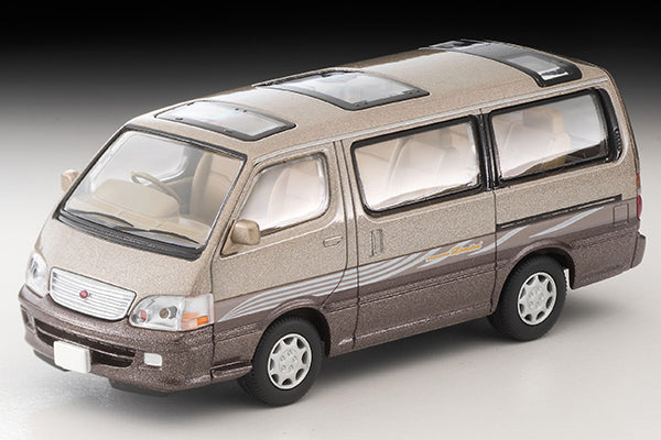 Mô hình xe Tomyca Limited Vintage TLV 1:64 Toyota Hiace Wagon Super Custom Limited (Beige/Brown) | LV-N216c
