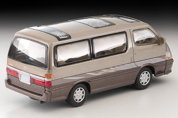Mô hình xe Tomyca Limited Vintage TLV 1:64 Toyota Hiace Wagon Super Custom Limited (Beige/Brown) | LV-N216c