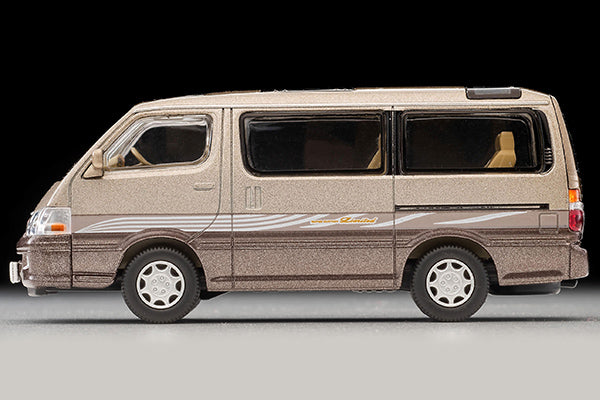 Mô hình xe Tomyca Limited Vintage TLV 1:64 Toyota Hiace Wagon Super Custom Limited (Beige/Brown) | LV-N216c