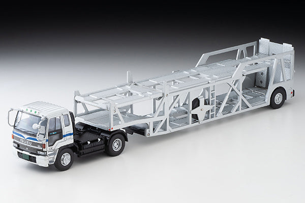 Mô hình xe Tomyca Limited Vintage TLV 1:64 Isuzu 810EX Car Transporter (Silver) (Antiko ASZ022 Vehicle Transport Trailer) | LV-N225b