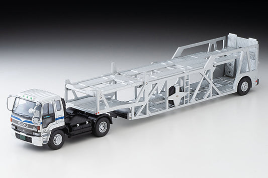 Mô hình xe Tomyca Limited Vintage TLV 1:64 Isuzu 810EX Car Transporter (Silver) (Antiko ASZ022 Vehicle Transport Trailer) | LV-N225b