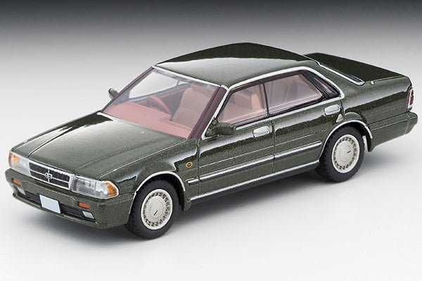 Mô hình xe Tomyca Limited Vintage TLV 1:64 Nissan Gloria 4-door HT V20 Twin Cam Turbo Gran Turismo Super SV 1988 model (green) | LV-N233a