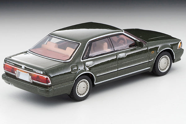 Mô hình xe Tomyca Limited Vintage TLV 1:64 Nissan Gloria 4-door HT V20 Twin Cam Turbo Gran Turismo Super SV 1988 model (green) | LV-N233a