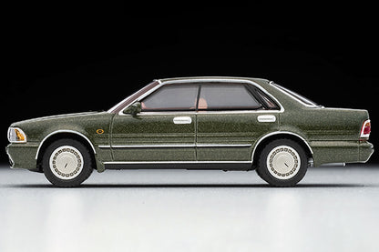 Mô hình xe Tomyca Limited Vintage TLV 1:64 Nissan Gloria 4-door HT V20 Twin Cam Turbo Gran Turismo Super SV 1988 model (green) | LV-N233a