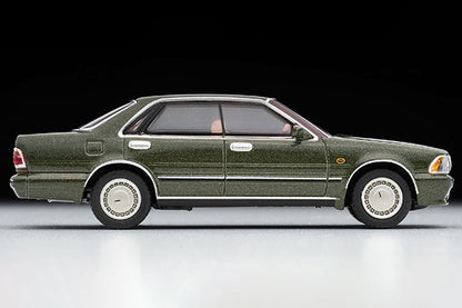 Mô hình xe Tomyca Limited Vintage TLV 1:64 Nissan Gloria 4-door HT V20 Twin Cam Turbo Gran Turismo Super SV 1988 model (green) | LV-N233a