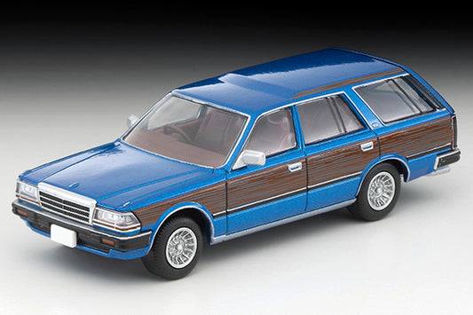 Mô hình xe Tomyca Limited Vintage TLV 1:64 Nissan Gloria Wagon V20E GL Custom Specification (Blue/Wood Grain) | LV-N244a
