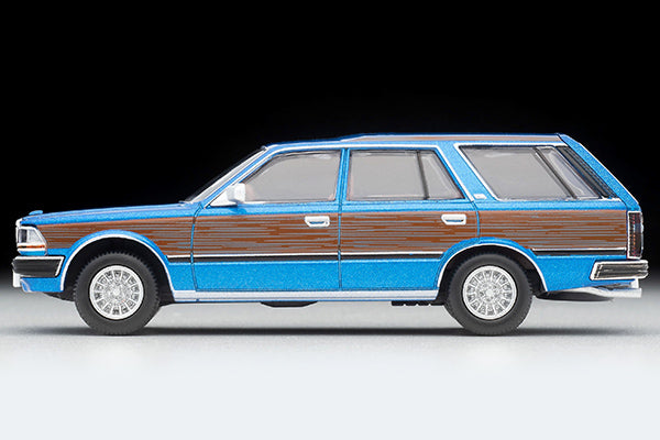 Mô hình xe Tomyca Limited Vintage TLV 1:64 Nissan Gloria Wagon V20E GL Custom Specification (Blue/Wood Grain) | LV-N244a