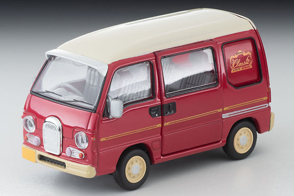 Mô hình xe Tomyca Limited Vintage TLV 1:64 Subaru Sambar Dias Classic 1996 model (red/white) | LV-N249b