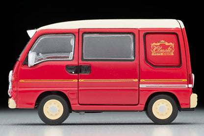 Mô hình xe Tomyca Limited Vintage TLV 1:64 Subaru Sambar Dias Classic 1996 model (red/white) | LV-N249b