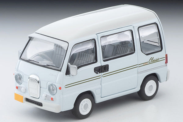 Mô hình xe Tomyca Limited Vintage TLV 1:64 Subaru Sambar Dias Classic 40th Anniversary (light blue/white) 1998 model | LV-N249f
