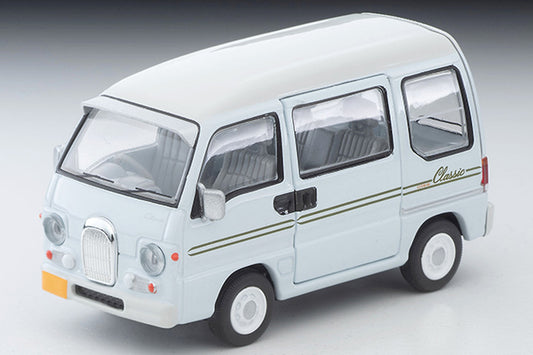 Mô hình xe Tomyca Limited Vintage TLV 1:64 Subaru Sambar Dias Classic 40th Anniversary (light blue/white) 1998 model | LV-N249f