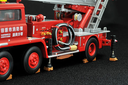 Mô hình xe Tomyca Limited Vintage TLV 1:64 Hino TC343 ladder fire truck Tahara City Fire Department | LV-N24a