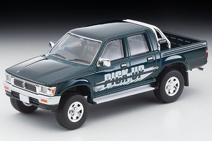 Mô hình xe Tomyca Limited Vintage TLV 1:64 Toyota Hilux 4WD Double Cab SSR-X Option equipped vehicle (green) 1995 model | LV-N255b