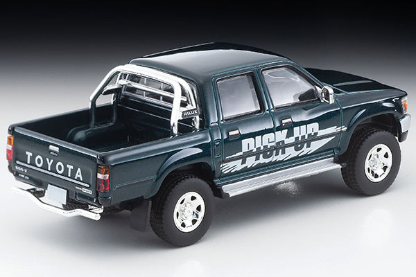 Mô hình xe Tomyca Limited Vintage TLV 1:64 Toyota Hilux 4WD Double Cab SSR-X Option equipped vehicle (green) 1995 model | LV-N255b