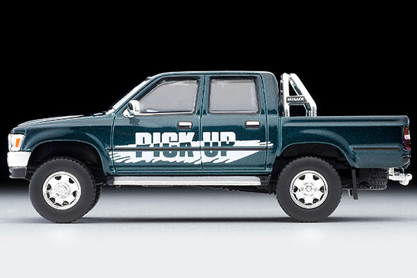 Mô hình xe Tomyca Limited Vintage TLV 1:64 Toyota Hilux 4WD Double Cab SSR-X Option equipped vehicle (green) 1995 model | LV-N255b