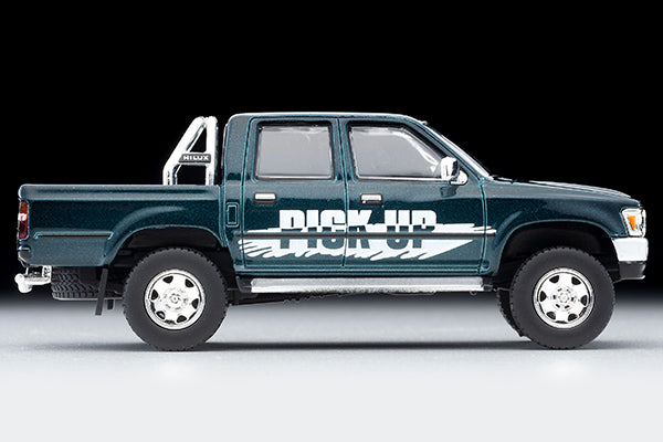 Mô hình xe Tomyca Limited Vintage TLV 1:64 Toyota Hilux 4WD Double Cab SSR-X Option equipped vehicle (green) 1995 model | LV-N255b