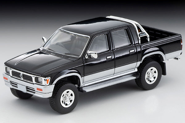 Mô hình xe Tomyca Limited Vintage TLV 1:64 Toyota Hilux 4WD Pickup Double Cab SSR-X Optional (Black/Silver) 1995 Model | LV-N255c