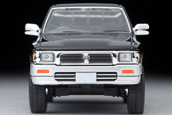 Mô hình xe Tomyca Limited Vintage TLV 1:64 Toyota Hilux 4WD Pickup Double Cab SSR-X Optional (Black/Silver) 1995 Model | LV-N255c